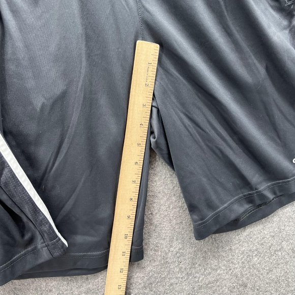 Adidas Shorts Men Large Black White Athletic Basketball Training Gym Trefoil - Picture 8 of 14